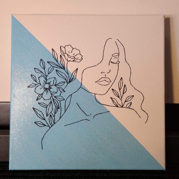 Embroidered Acrylic Canvas Art - Picture 3 of 3